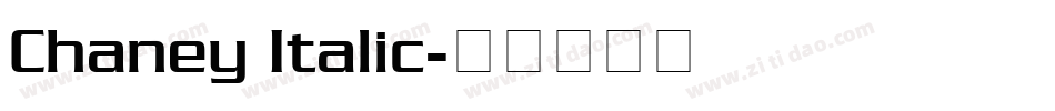 Chaney Italic字体转换